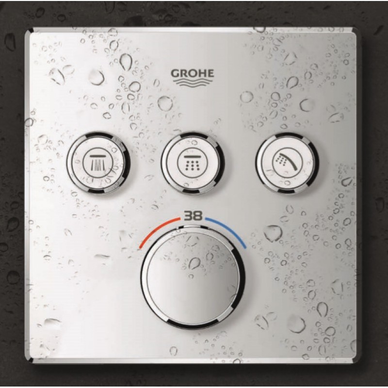 Душевая система встраиваемая с термостатом Grohe Rainshower SmartControl Cube 34706000