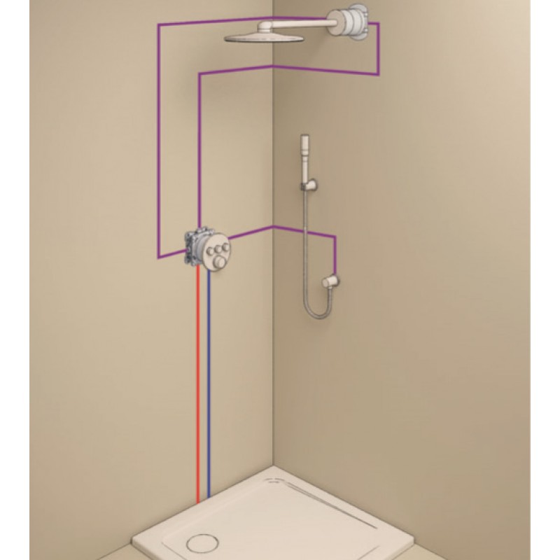 Душевая система встраиваемая со смесителем Grohe Rainshower SmartControl 34709000