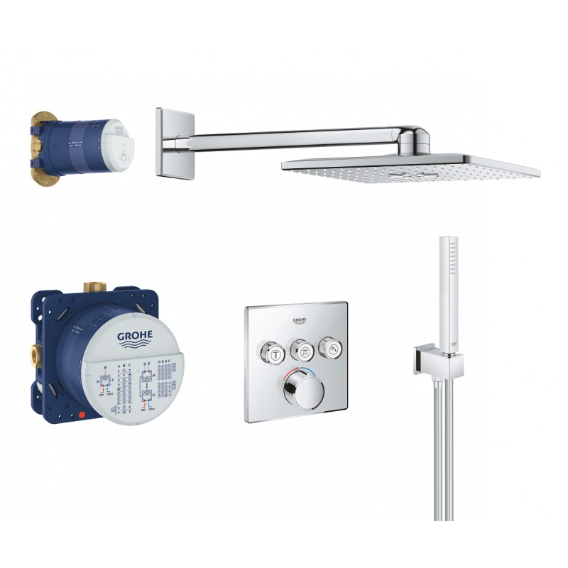 Душевая система встраиваемая со смесителем Grohe Rainshower SmartControl 34712000