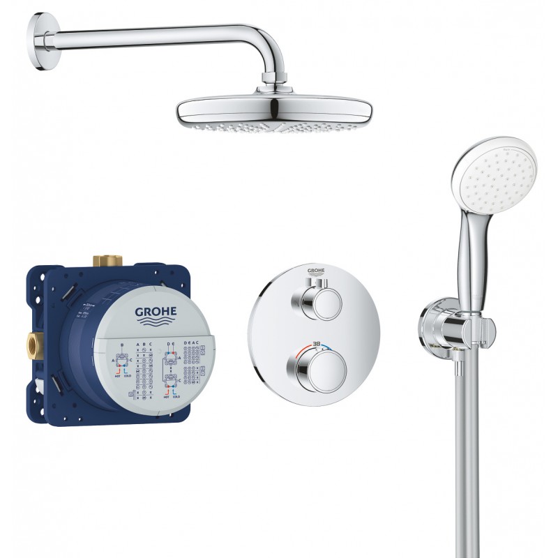 Душевая система встраиваемая с термостатом Grohe Grohtherm 34727000