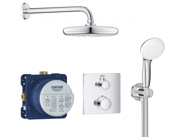 Душевая система встраиваемая с термостатом Grohe Grohtherm 34729000