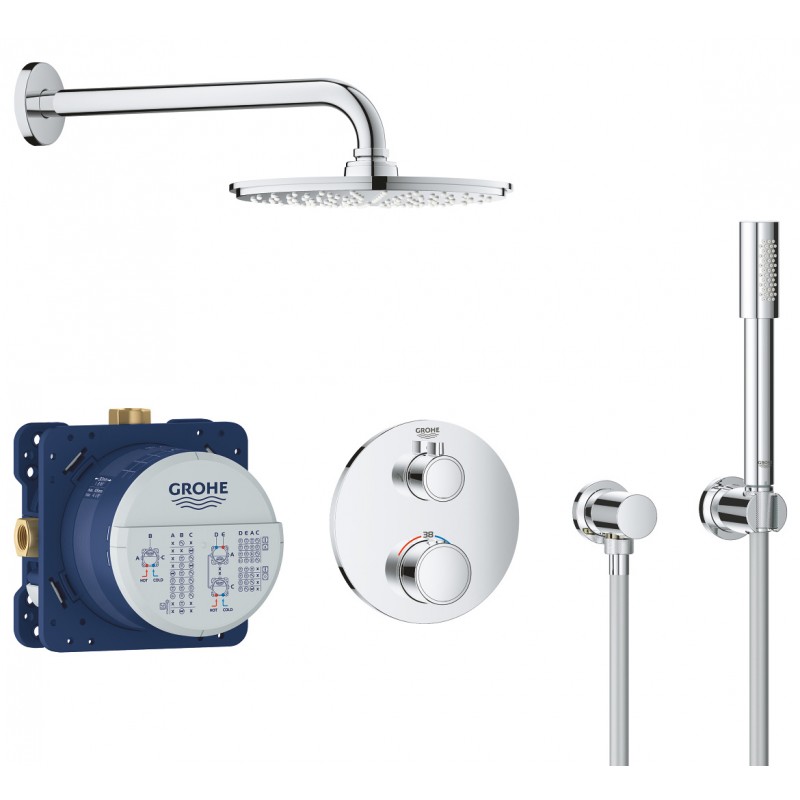 Душевая система встраиваемая с термостатом Grohe Grohtherm 34732000