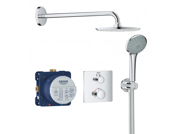 Душевая система встраиваемая с термостатом Grohe Grohtherm 34734000