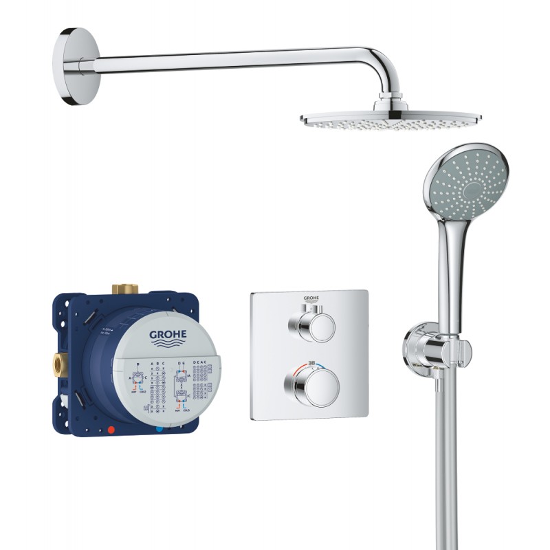 Душевая система встраиваемая с термостатом Grohe Grohtherm 34734000