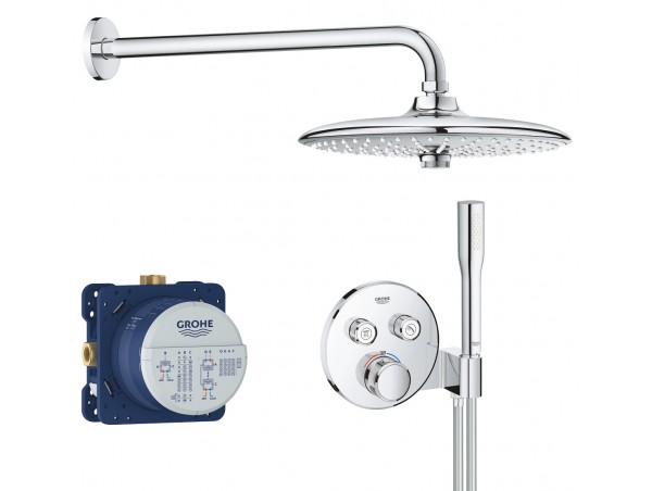Душевая система встраиваемая с термостатом Grohe Rainshower SmartControl 34744000