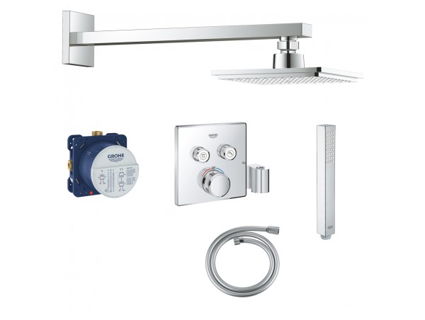 Душевая система встраиваемая с термостатом Grohe Rainshower SmartControl 34744001