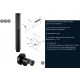 Душевая система встраиваемая со смесителем Kludi Bozz Black 387363976 (386303976) (7 в 1) черный матовый