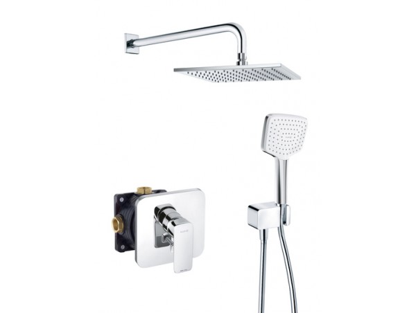 Душевая система встраиваемая со смесителем Kludi Pure and Style 406300575 (7 в 1)
