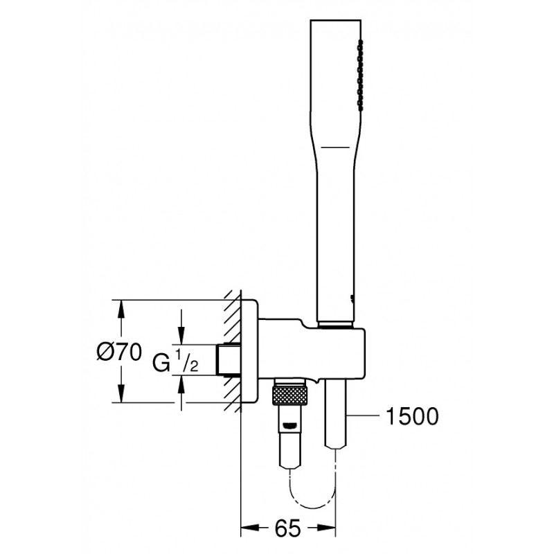 Душевая система встраиваемая со смесителем Grohe Essence New 2405826458 (119597)