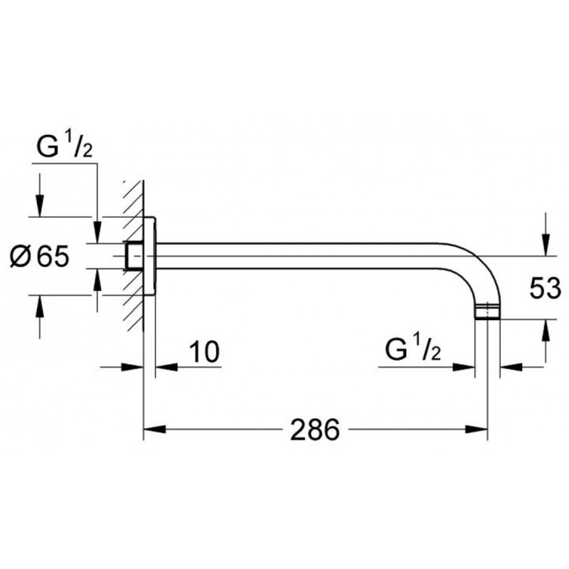 Душевая система встраиваемая со смесителем Grohe Eurosmart 2640833305 (119689)