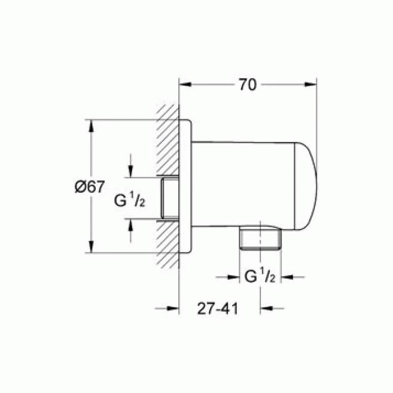 Душевая система встраиваемая со смесителем, с изливом Grohe Essence New 2738924058