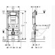 Инсталляция для унитаза подвесного Geberit Duofix Sigma 12 UP320 смывная клавиша Sigma 31 хром глянцевый 111.300.00.5-115.777.21.1 Инсталляция для унитаза подвесного Geberit Duofix Sigma 12 UP320 смывная клавиша Sigma 31 хром глянцевый 111.300.00.5-115.777.21.1