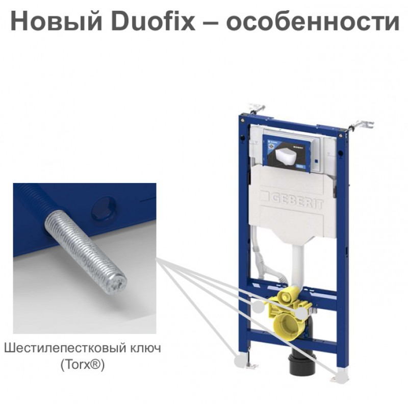 Инсталляция для унитаза подвесного Geberit Duofix Sigma 12 UP320 111.950.00.6