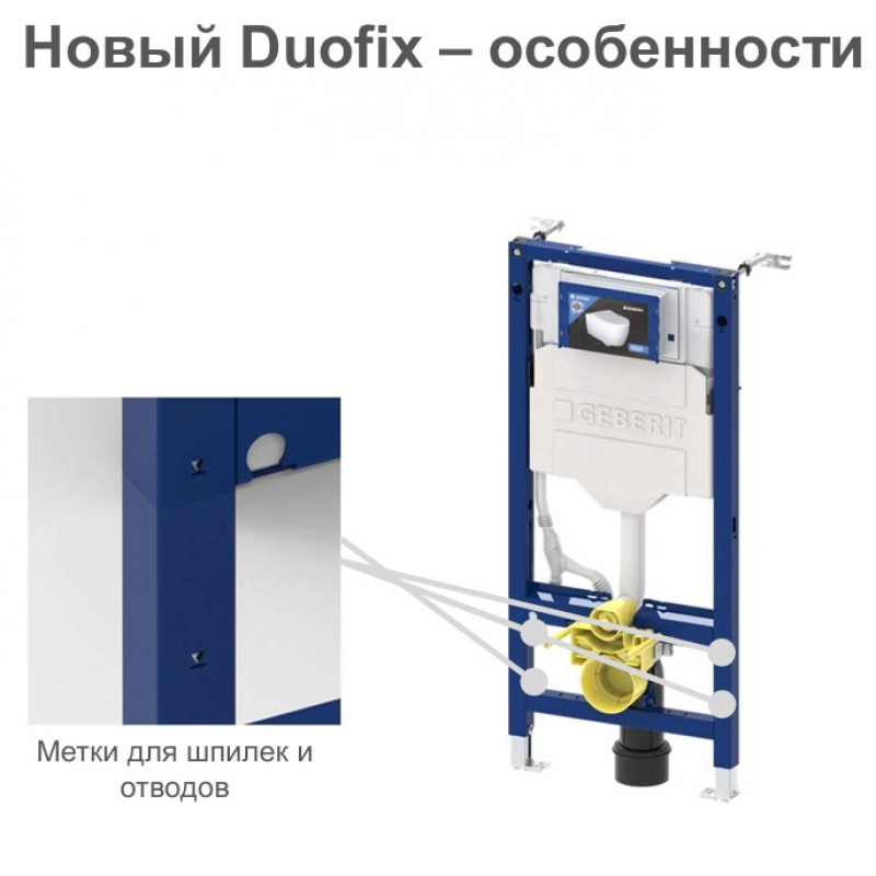Инсталляция для унитаза подвесного Geberit Duofix Sigma 12 UP320 111.950.00.6