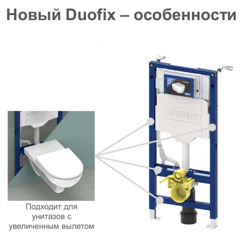 Инсталляция для унитаза подвесного Geberit Duofix Sigma 12 UP320 111.950.00.6