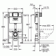 Инсталляция для унитаза подвесного низкая Grohe Rapid Sl 38525001 Инсталляция для унитаза подвесного низкая Grohe Rapid Sl 38525001