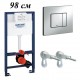 Инсталляция для унитаза подвесного низкая смывная клавиша Grohe Rapid Sl 38525001-38732 Инсталляция для унитаза подвесного низкая смывная клавиша Grohe Rapid Sl 38525001-38732