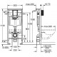 Инсталляция для унитаза подвесного Grohe Rapid Sl 38536001 Инсталляция для унитаза подвесного Grohe Rapid Sl 38536001