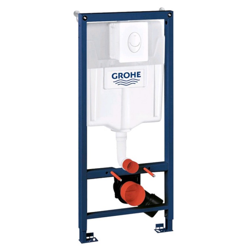 Инсталляция для унитаза подвесного Grohe Rapid Sl 38721SH0 / 38722001 белая смывная клавиша