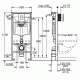 Инсталляция для унитаза подвесного Grohe Rapid Sl 38772BL2 (39939000) черная матовая смывная клавиша (не оставляет отпечатков пальцев)