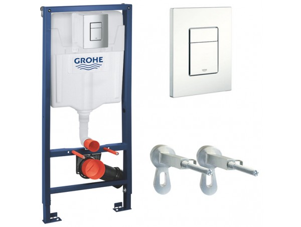 Инсталляция для унитаза подвесного Grohe Rapid Sl 38772SH0 белая смывная клавиша