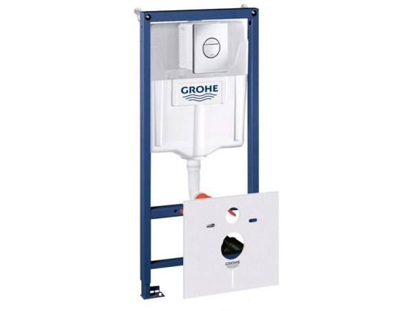 Инсталляция для унитаза подвесного Grohe Rapid Sl 38813001 смывная клавиша хром глянцевый Инсталляция для унитаза подвесного Grohe Rapid Sl 38813001 смывная клавиша хром глянцевый