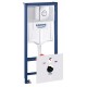 Инсталляция для унитаза подвесного Grohe Rapid Sl 38813001 смывная клавиша хром глянцевый