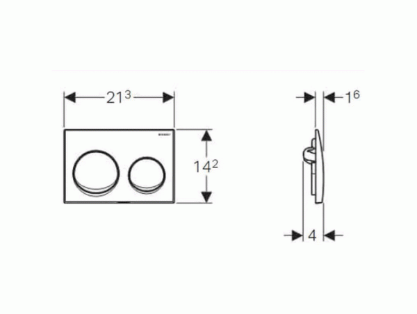 Смывная клавиша Grohe Skate Cosmopolitan 38732EN0 никель матовый