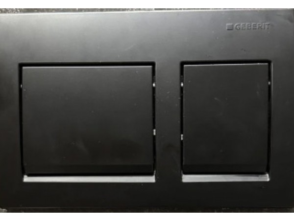 Смывная клавиша Geberit Alpha 35 115.045.16.5 черная матовая (не оставляет отпечатков пальцев)