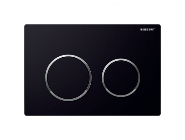 Смывная клавиша Geberit Omega 20 115.085.KM.1 черная глянцевая Смывная клавиша Geberit Omega 20 115.085.KM.1 черная глянцевая