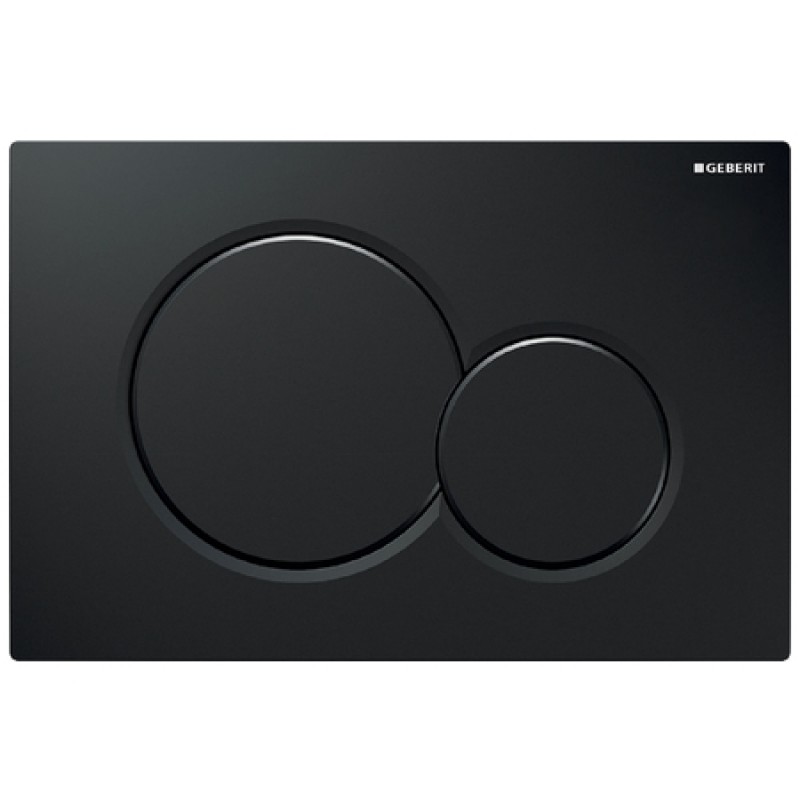 Смывная клавиша Geberit Sigma 01 115.770.DW.5 черная глянцевая