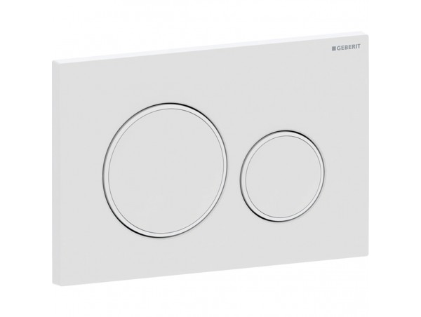 Смывная клавиша Geberit Sigma 20 115.882.01.1 белая (не оставляет отпечатков пальцев)