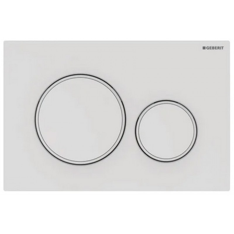Смывная клавиша Geberit Sigma 20 115.882.01.1 белая (не оставляет отпечатков пальцев)