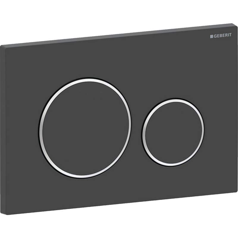 Смывная клавиша Geberit Sigma 20 115.882.14.1 черная матовая (не оставляет отпечатков пальцев) Смывная клавиша Geberit Sigma 20 115.882.14.1 черная матовая (не оставляет отпечатков пальцев)