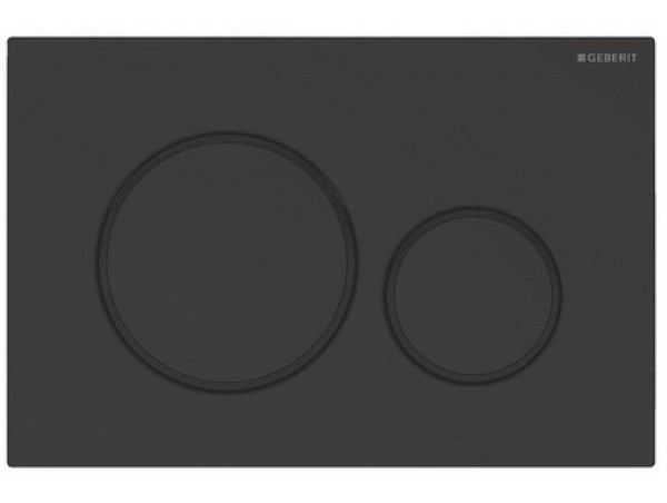 Смывная клавиша Geberit Sigma 20 115.882.16.1 черная матовая (не оставляет отпечатков пальцев)