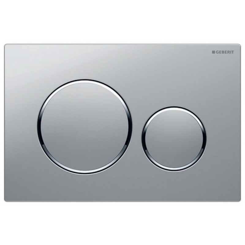 Смывная клавиша Geberit Sigma 20 115.882.JQ.1 хром матовый (не оставляет отпечатков пальцев)