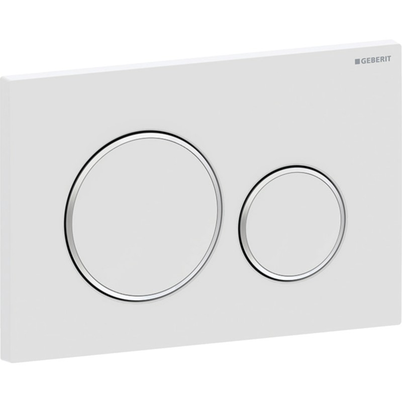 Смывная клавиша Geberit Sigma 20 115.882.JT.1 белая (не оставляет отпечатков пальцев)