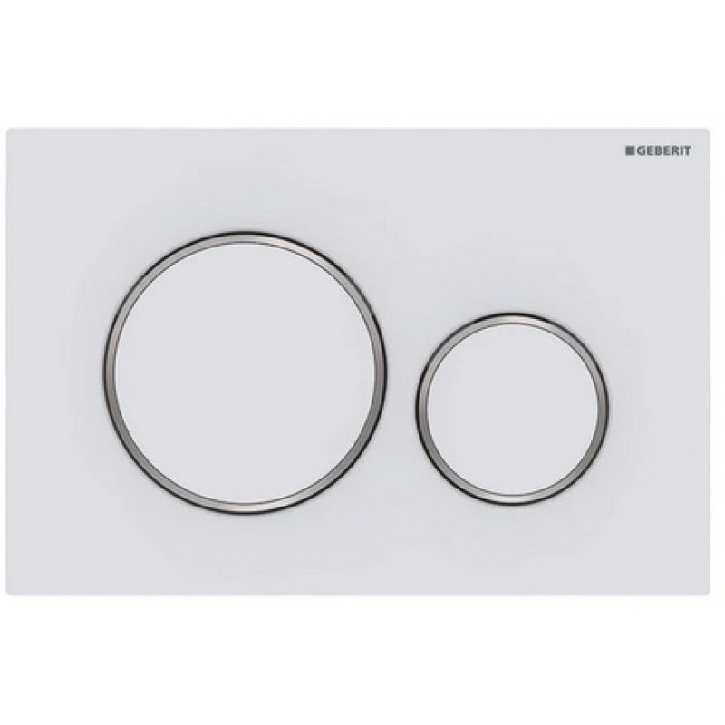 Смывная клавиша Geberit Sigma 20 115.882.JT.1 белая (не оставляет отпечатков пальцев)