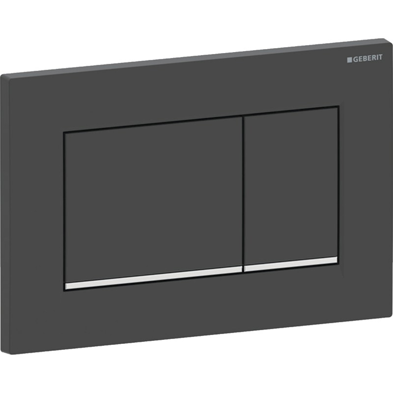 Смывная клавиша Geberit Sigma 30 115.883.14.1 черная матовая (не оставляет отпечатков пальцев)
