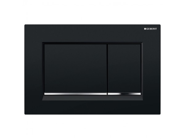 Смывная клавиша Geberit Sigma 30 115.883.KM.1 черная глянцевая Смывная клавиша Geberit Sigma 30 115.883.KM.1 черная глянцевая