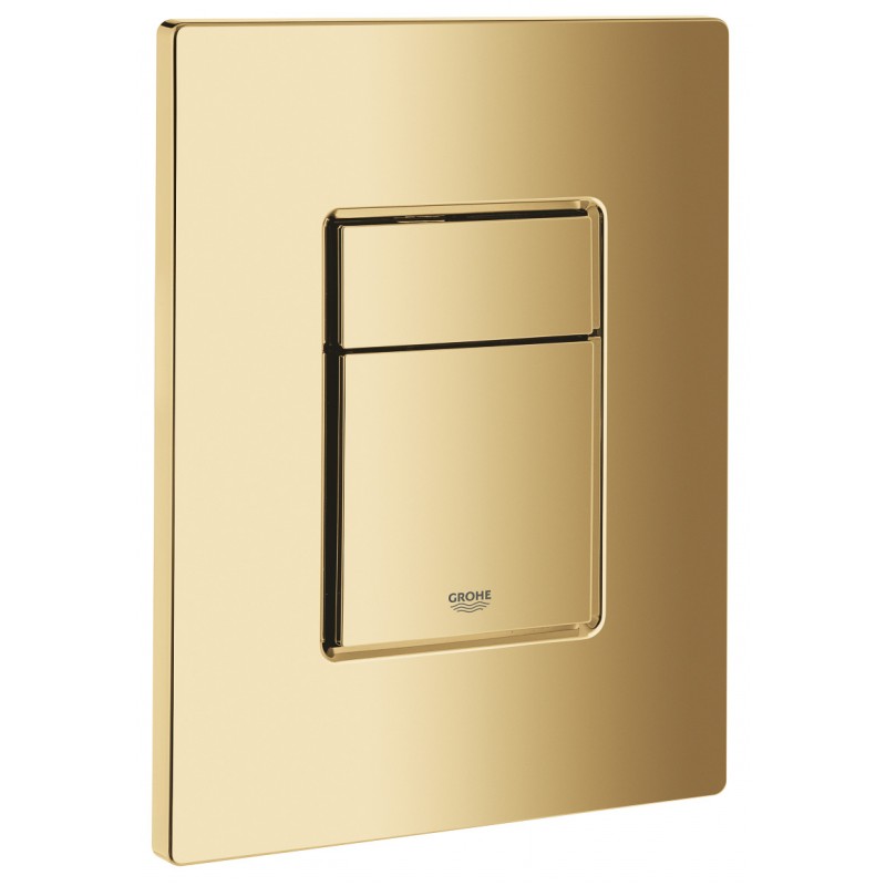 Инсталляция Grohe 38772GL1 в комплекте с унитазом безободковым Bau Ceramic 39351000 (золотая кнопка)