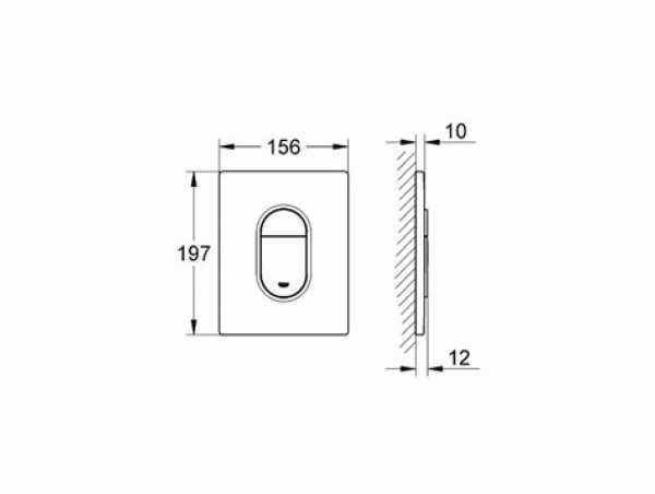 Смывная клавиша Grohe Arena Cosmopolitan 38844SH0 белая