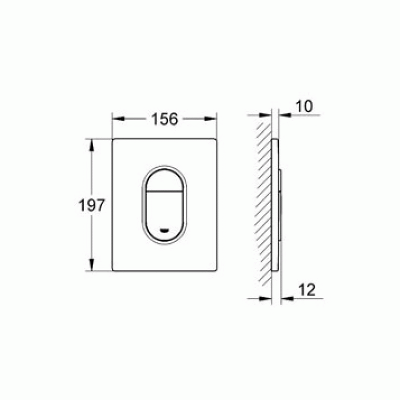 Смывная клавиша Grohe Arena Cosmopolitan 38844SH0 белая Смывная клавиша Grohe Arena Cosmopolitan 38844SH0 белая