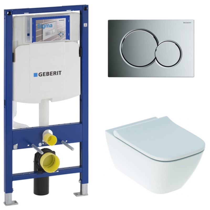 500.300.21.S Инсталляция Geberit Duofix Sigma 12 UP320 111.300.00.5 с кнопкой Sigma 01 в комплекте с унитазом безободковым Geberit Smyle Square 500.683.01.1 500.300.21.S Инсталляция Geberit Duofix Sigma 12 UP320 111.300.00.5 с кнопкой Sigma 01 в комплекте с унитазом безободковым Geberit Smyle Square 500.683.01.1