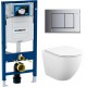 Инсталляция Geberit Duofix Sigma 12 UP320 111.300.00.5 с кнопкой Sigma 31 в комплекте с унитазом безободковым