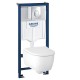Инсталляция Grohe 38721001 в комплекте с унитазом безободковым Geberit iCon 500.784.01.1