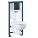 Инсталляция Grohe 38721BL1 в комплекте с унитазом безободковым Bau Ceramic 39351000 (39586BL1) Инсталляция Grohe 38721BL1 в комплекте с унитазом безободковым Bau Ceramic 39351000 (39586BL1)