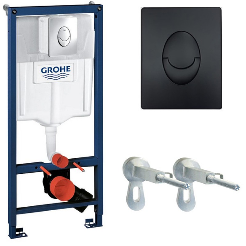 Инсталляция Grohe 38721BL1 в комплекте с унитазом безободковым Bau Ceramic 39351000 (39586BL1) Инсталляция Grohe 38721BL1 в комплекте с унитазом безободковым Bau Ceramic 39351000 (39586BL1)