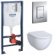 Инсталляция Grohe 38772001 в комплекте с унитазом безободковым Geberit Acanto 500.600.01.2 Инсталляция Grohe 38772001 в комплекте с унитазом безободковым Geberit Acanto 500.600.01.2