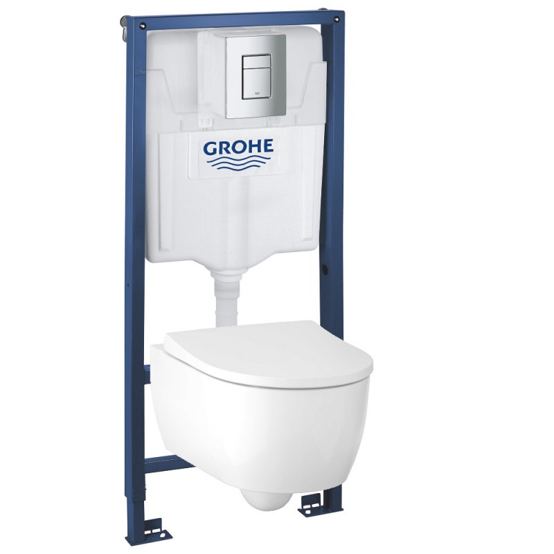 Инсталляция Grohe 38772001 в комплекте с унитазом безободковым Geberit iCon 500.784.01.1 Инсталляция Grohe 38772001 в комплекте с унитазом безободковым Geberit iCon 500.784.01.1